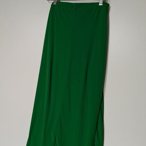 *3/$10* Forever 21 Ribbed Maxi Skirt Kelly Green Size Medium - Picture 4 of 5